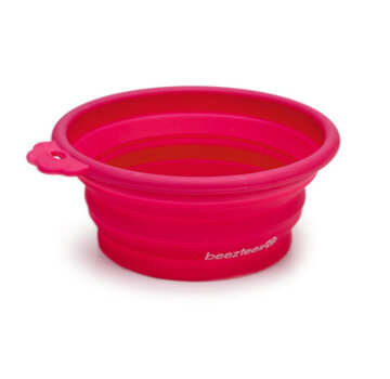 Beeztees Beeztees Hondenvoerbak Inklapbaar Roze 14x12,5x5 cm 250ml