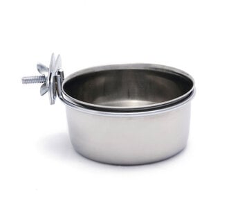 Beeztees Beeztees Coopcup Inox+Schroef Hondenvoerbak 0,3L 9cm