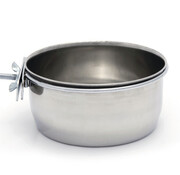Beeztees Beeztees Coopcup Inox+Schroef Hondenvoerbak 0,6L 12cm