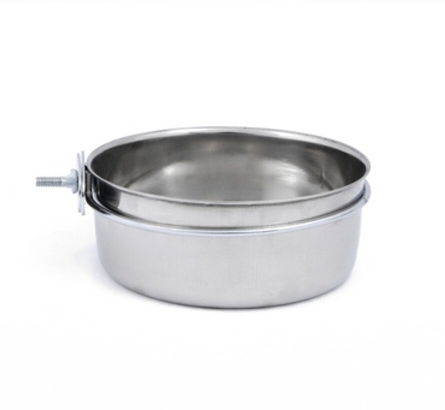 Beeztees CoopCup Inox+Schroef Hondenvoerbak 0,9L 15cm