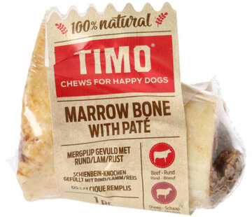 Timo Timo Runderbot calcium gevuld met paté 308g Lam&Rijst