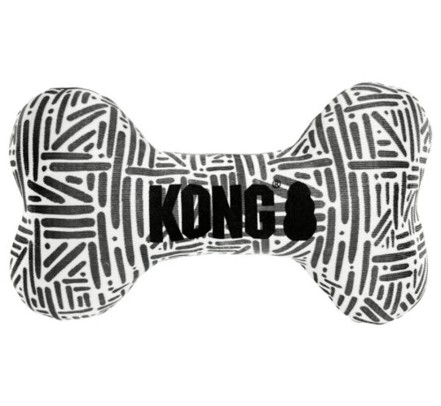 Kong Maxx Bone Wit|Grijs Small/Medium