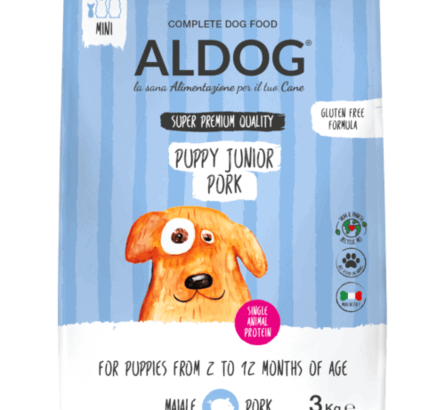 Aldog Puppy/Junior Pork Mini 3kg