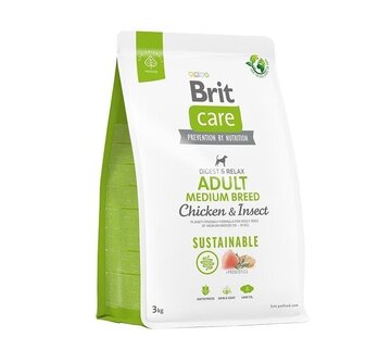 Brit Care Brit Care Dog Sustainable Adult Medium Breed 3kg