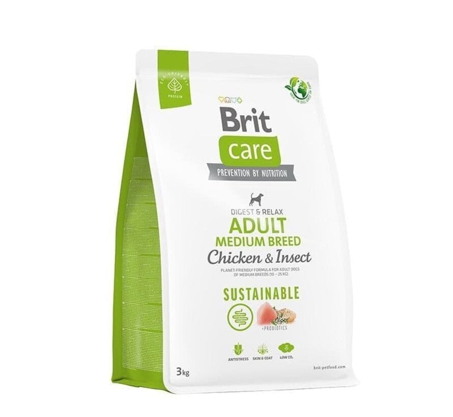 Brit Care Dog Sustainable Adult Medium Breed 3kg