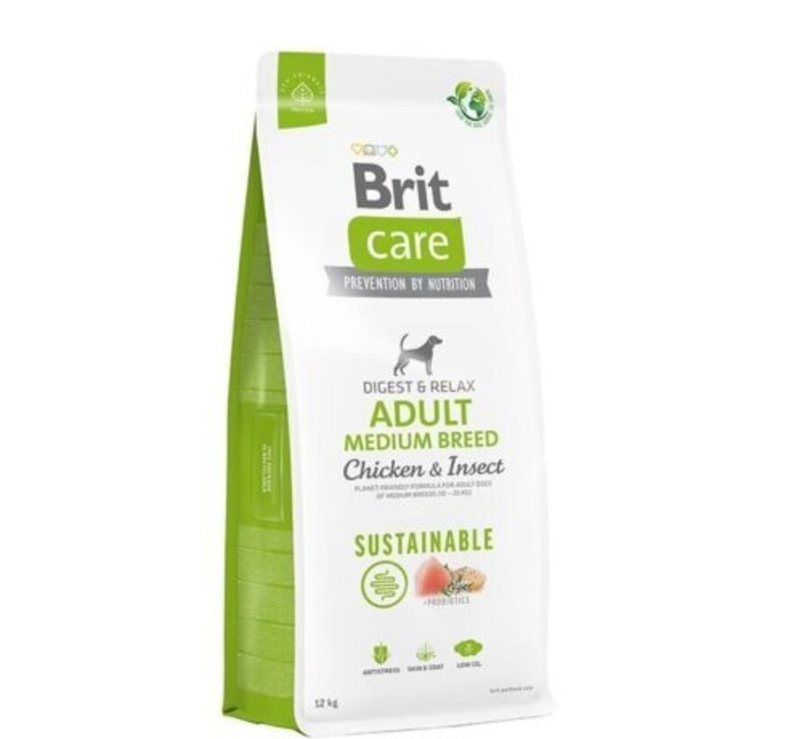 Brit Care Dog Sustainable Adult Medium Breed 12kg