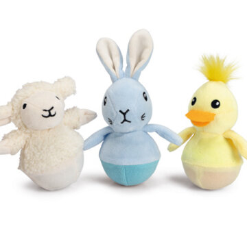 Beeztees Beeztees Paas Wobblers Pluche Assorti 7x7x10cm