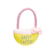 Beeztees Beeztees Paasmandje Pluche Geel/Roze 22x17x5cm