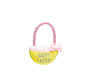 Beeztees Paasmandje Pluche Geel/Roze 22x17x5cm