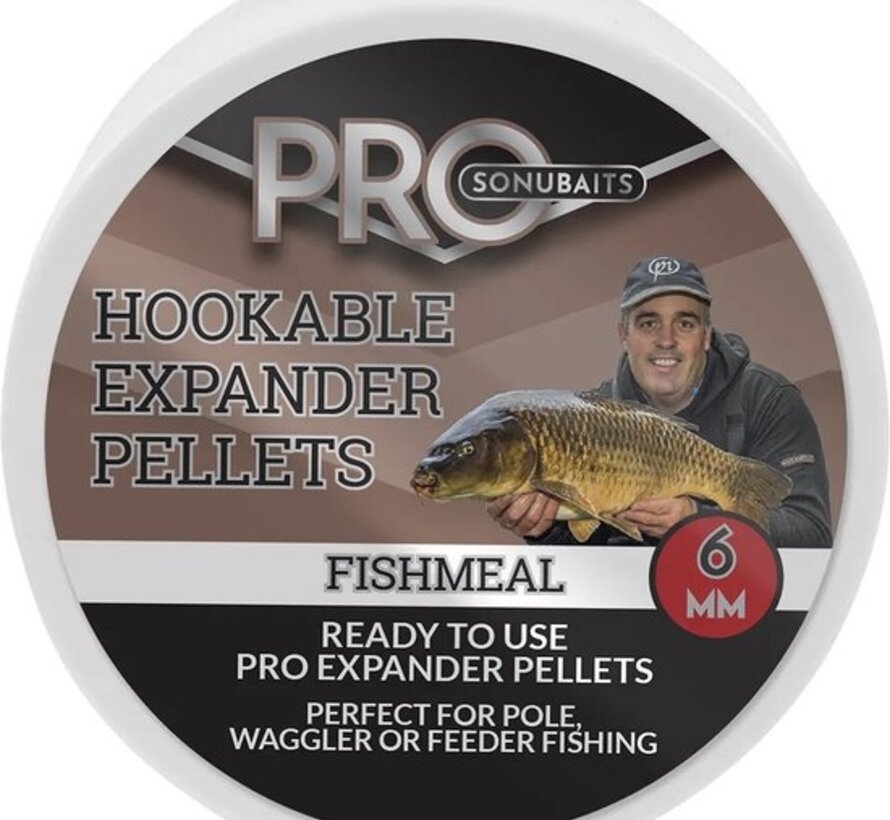 Sonubaits Hookable Expander Pellets Fishmeal 6mm