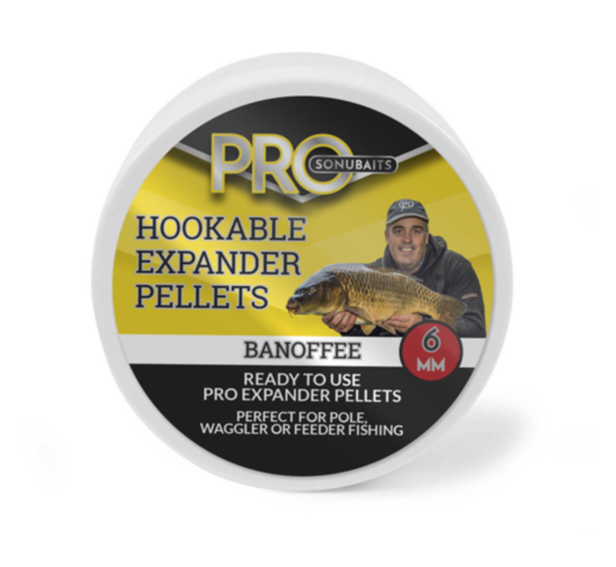 Sonubaits Hookable Expander Pellets Banoffee 6mm
