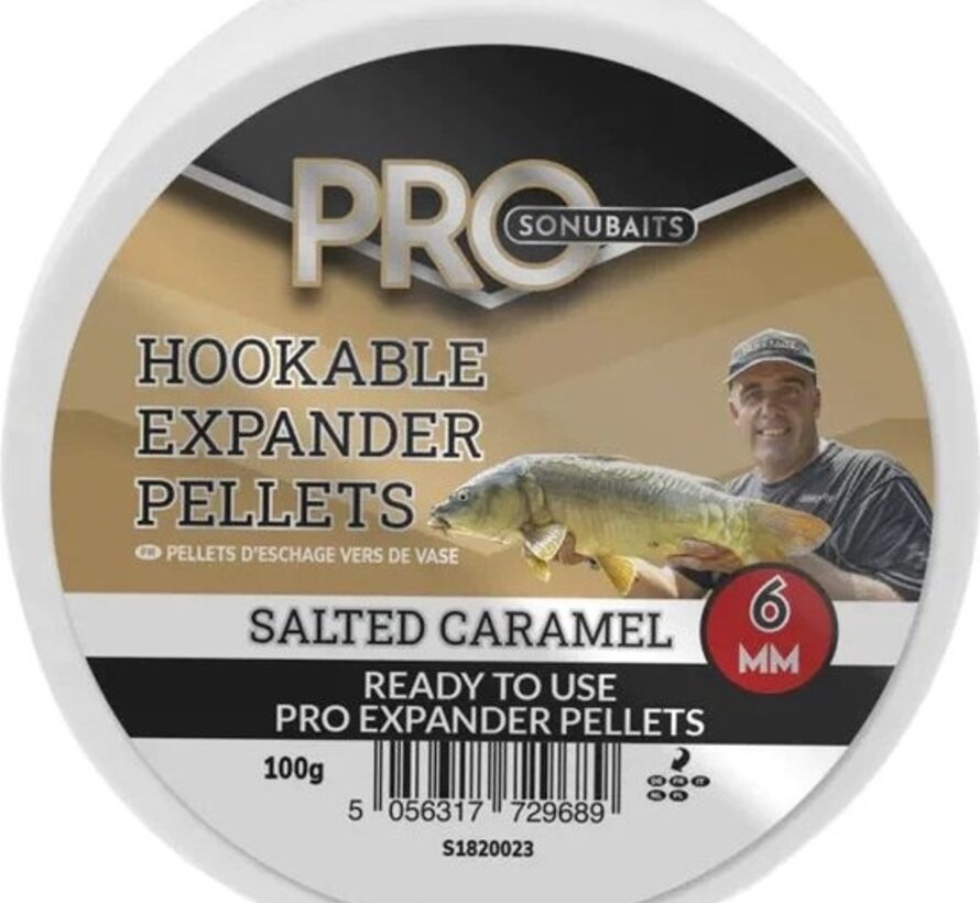 Sonubaits Hookable Expander Pellets Salted Caramel 6mm