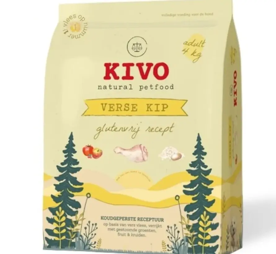 Kivo Verse Kip Glutenvrij 4kg