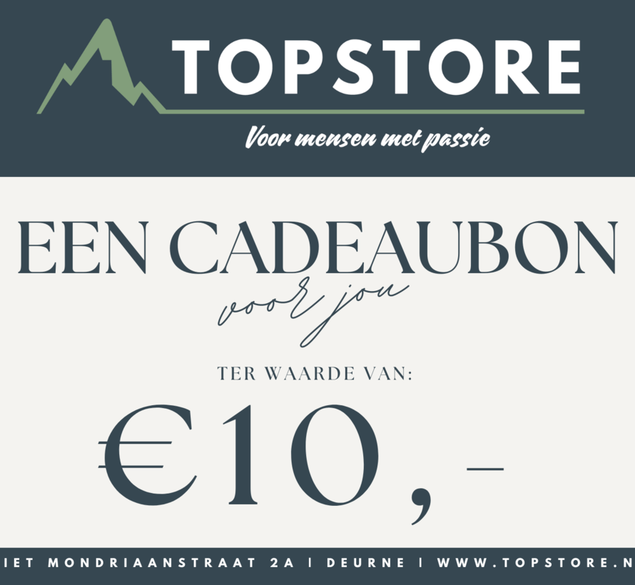 Cadeaubon TOPSTORE €10,-