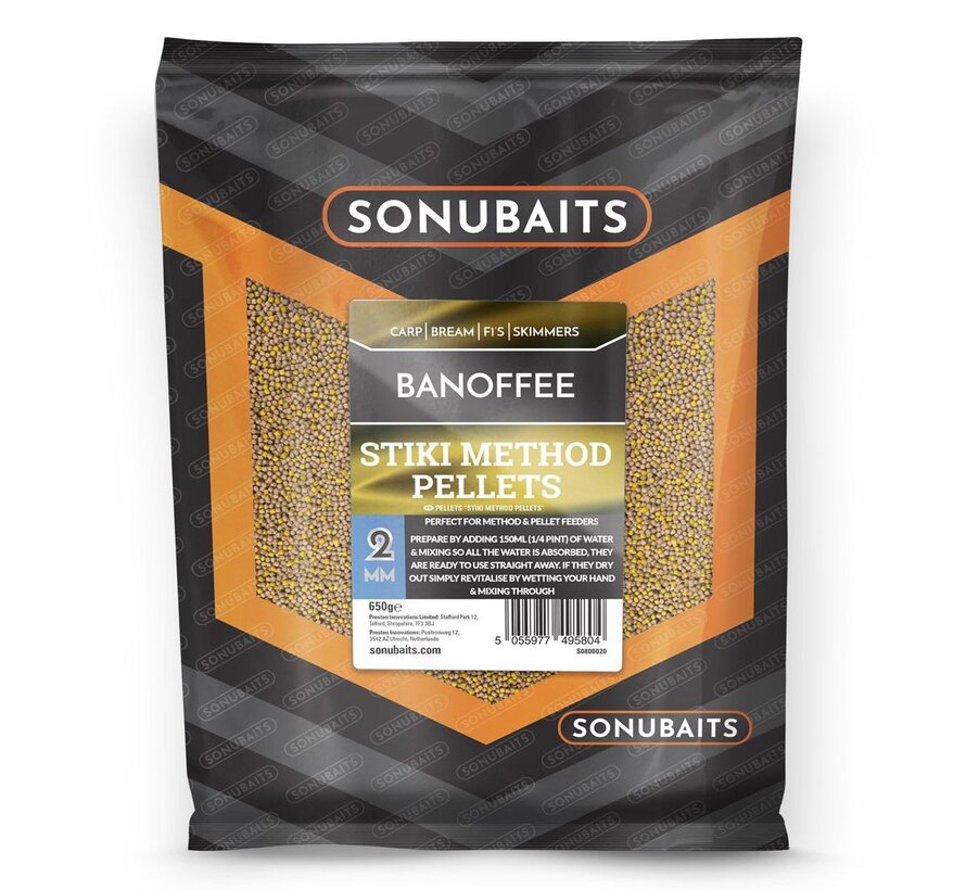 Sonubaits Stiki Banoffee Method Pellets 2mm