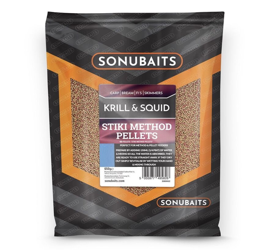 Sonubaits Stiki Krill & Squid Method Pellets 4mm