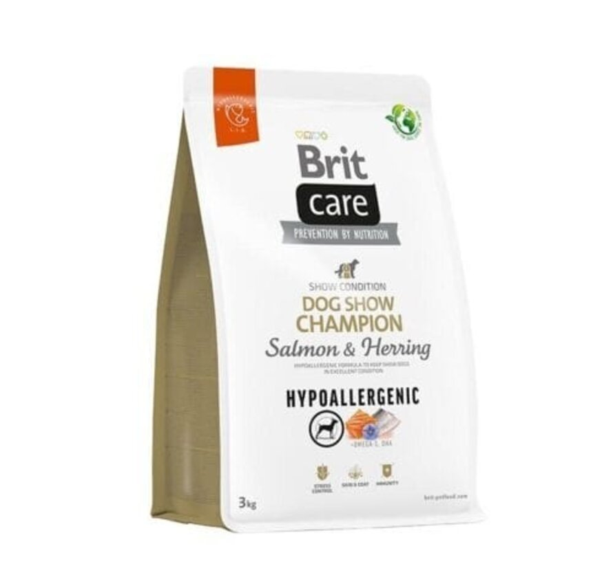 Brit Care Dog Hypoallergenic Dog Show Champion 3kg