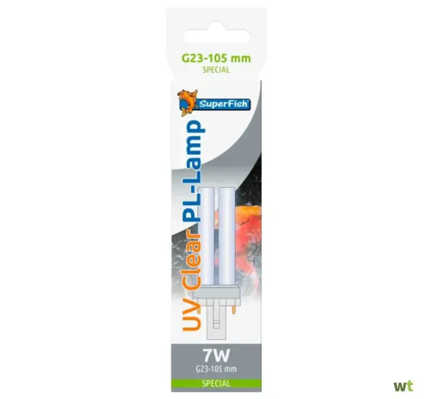 Superfish UV PL Lamp 7W G23-105MM SP