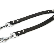 Beeztees Beeztees Koppelstuk 2 Honden Hondenriem Zwart 30x18cm
