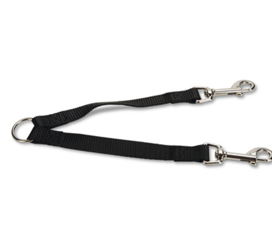 Beeztees Koppelstuk Duo Hondenriem Nylon 2x17,5cm x 15mm