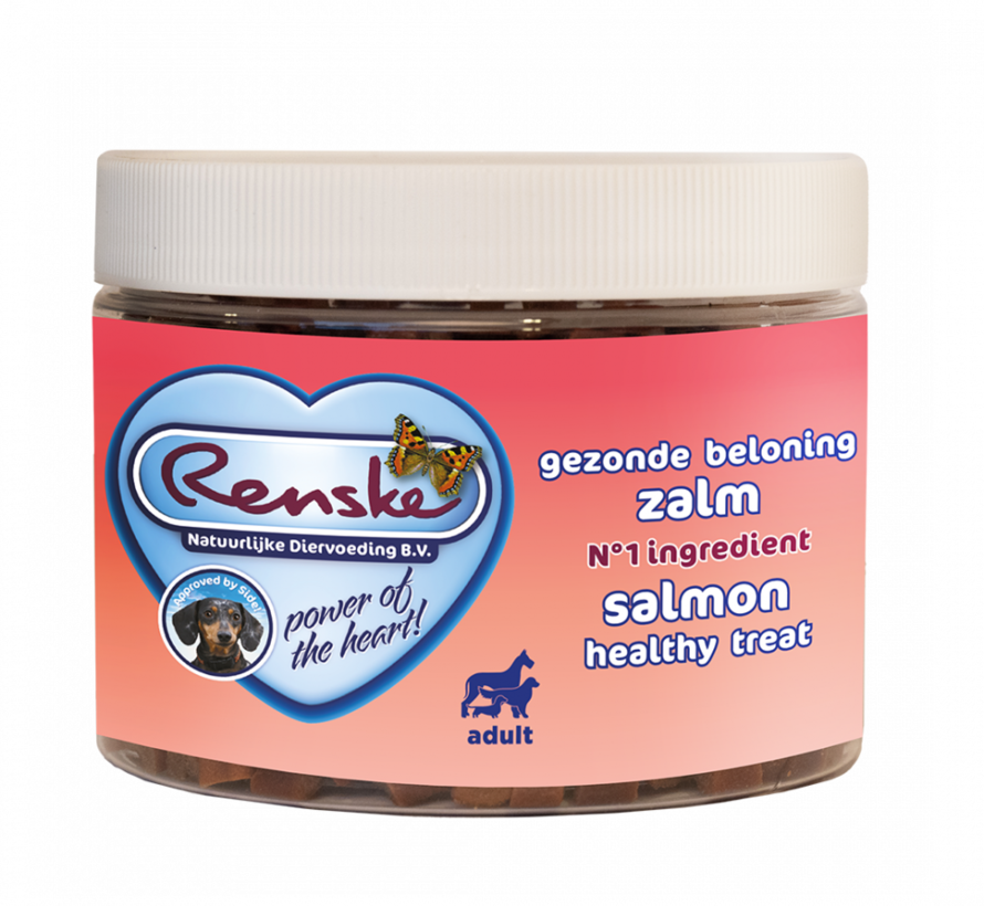 Renske Gezonde Beloning Mini Hartjes Zalm 300gr