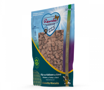 Renske Renske Gezonde Beloning Crunchy Kip & Kalkoen & Eend 200gr