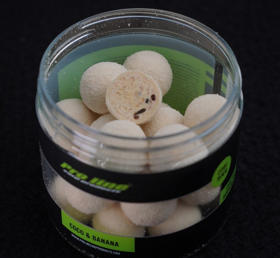 Pro Line Coated Hookbaits Coco & Banana Core 15mm 200ml