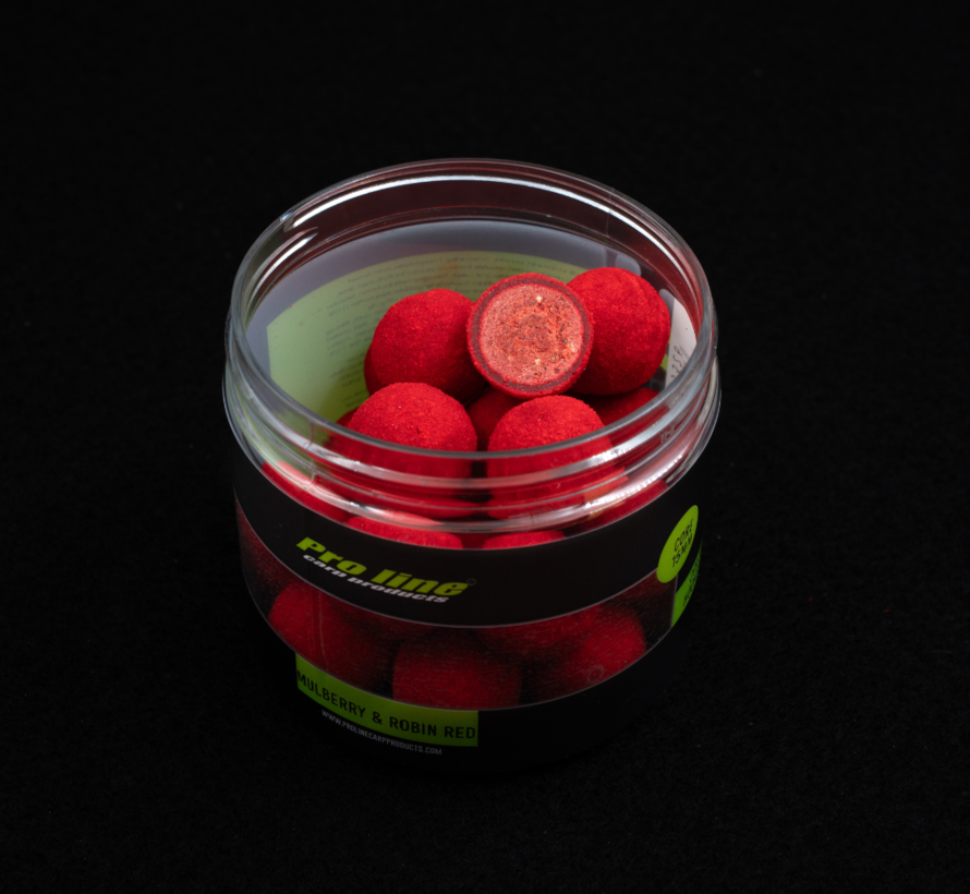 Pro Line Coated Hookbaits Mulberry & Robin Red Core 15mm 200ml