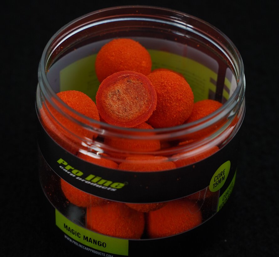 Pro Line Coated Hookbaits Magic Mango Core 15mm 200ml