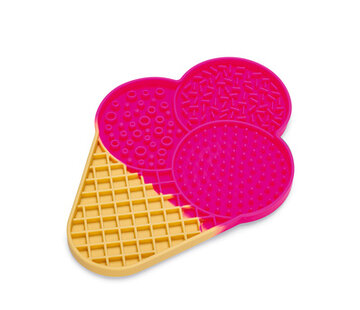 Beeztees Beeztees Likmat Ijsje Silicone Roze 21x15x1,8cm