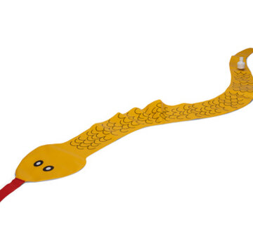 Beeztees Beeztees Splashy Snake Hondenspeelgoed PVC Geel 150cm