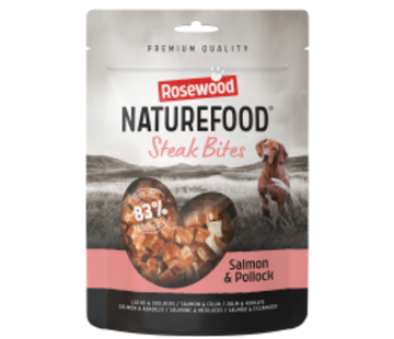Rosewood Rosewood Naturefood Steak Bites Zalm 100gr