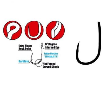 Gamakatsu Gamakatsu G-Carp Spec Rx Hooks Barbless Grey #6