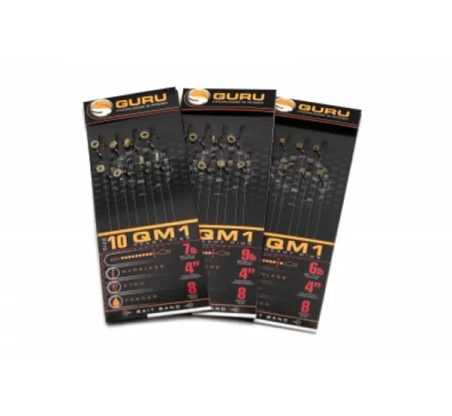 Guru QM1 Bait Band Ready Rigs 4inch 10cm 14 / 0,19 mm