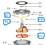 Aquaforte O-Ringkit voor zeswegklep 2" (SK576&SK577)