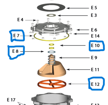 Aquaforte O-Ringkit voor zeswegklep 2" (SK576&SK577)