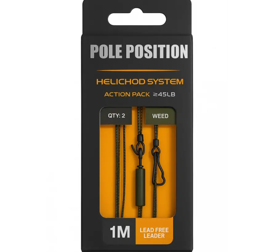 Pole Position Heli-Chod Action Pack 1M 45lb Weed