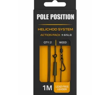 Pole Position Pole Position Heli-Chod Action Pack 1M 65lb Silt