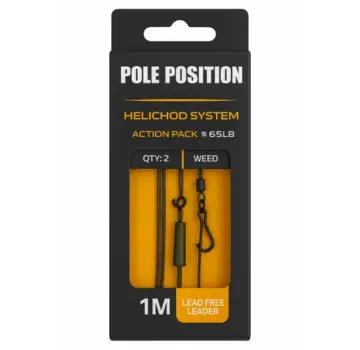 Pole Position Pole Position Heli-Chod Action Pack 1M 65lb Silt
