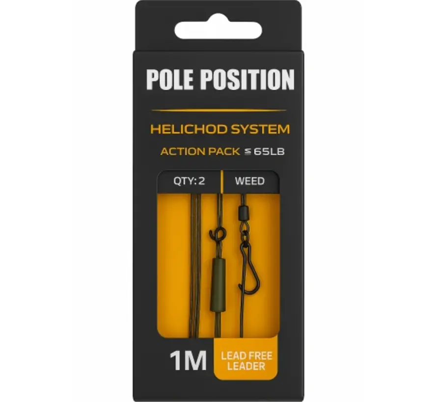 Pole Position Heli-Chod Action Pack 1M 65lb Silt