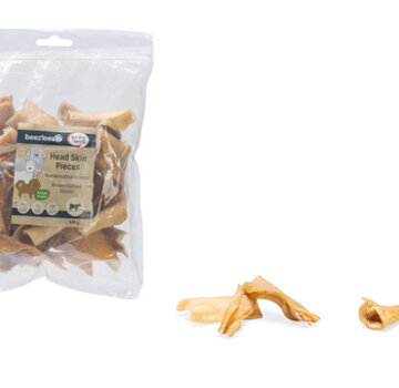 Beeztees Beeztees Runderkophuidstukjes 500g