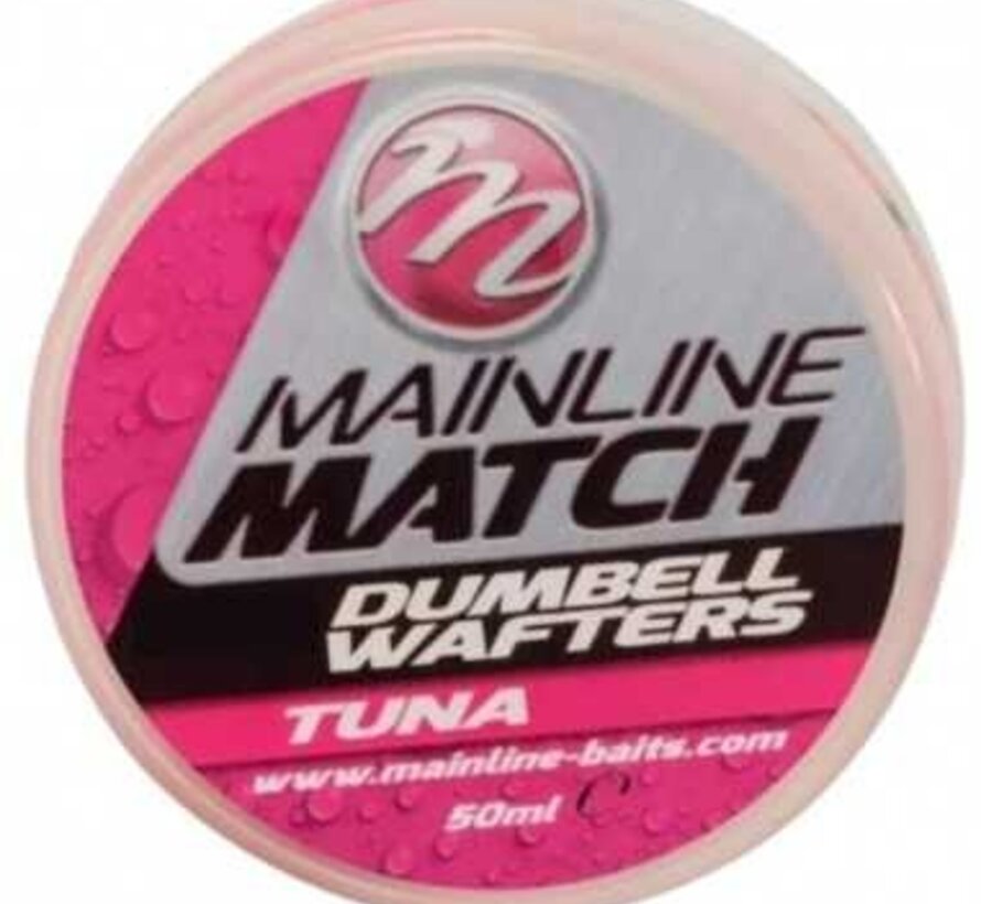 Mainline Match Dumbell Wafters 6mm Pink Tuna