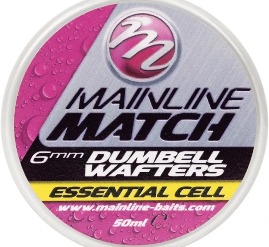 Mainline Match Dumbell Wafters Yellow Essential Cell 6mm