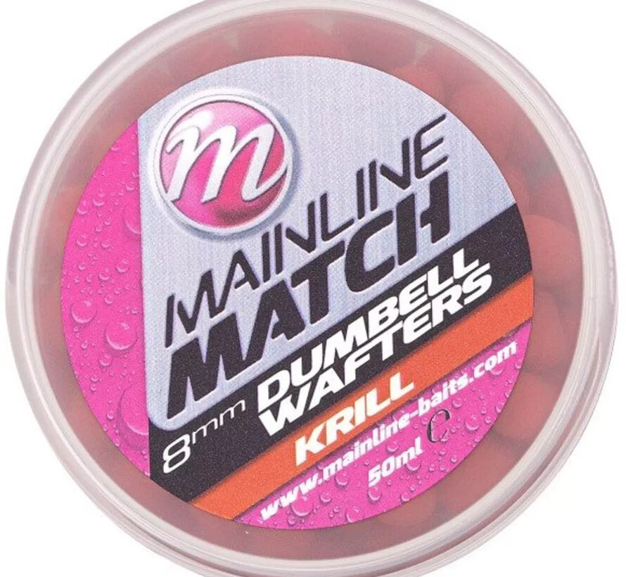 Mainline Match Dumbell Wafters Krill 8mm
