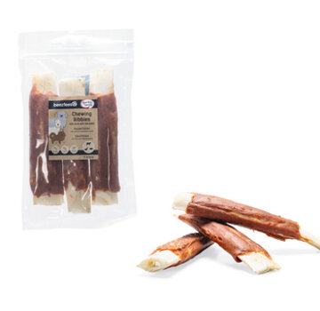 Beeztees Beeztees Kauwribs met Eend en Kabeljauw 3 stuks