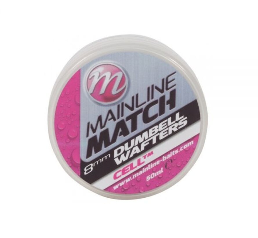 Mainline Match Dumbell Wafters White Cell 8mm