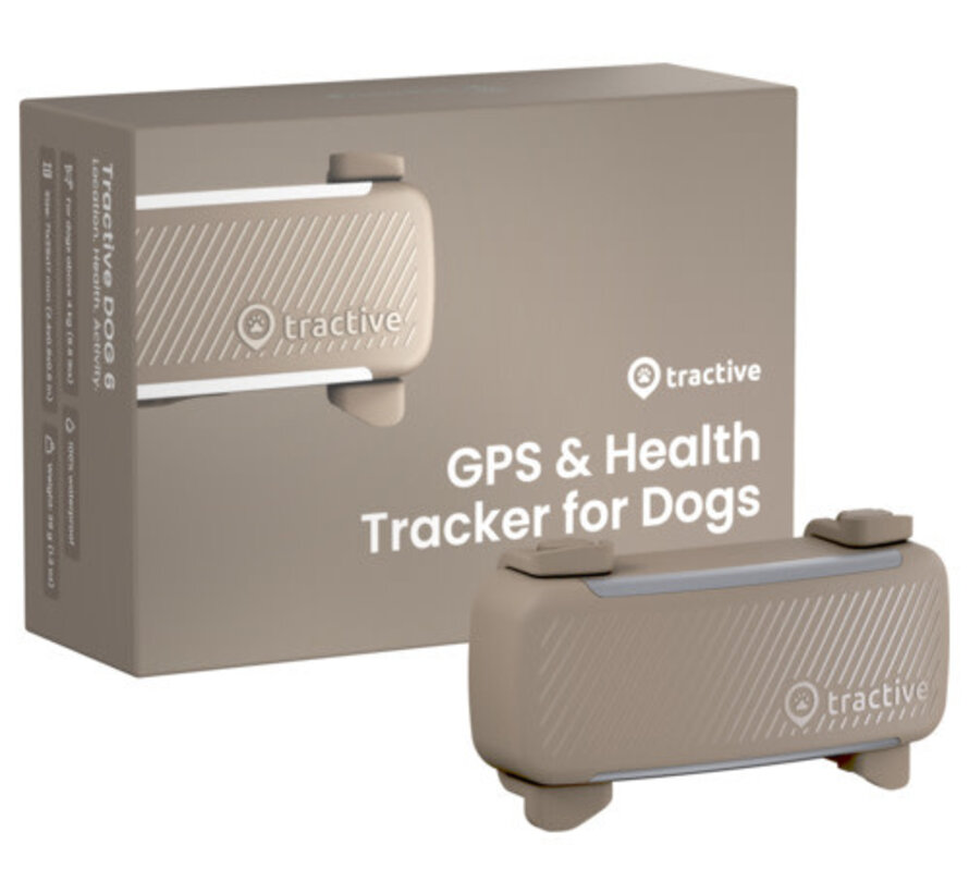 Tractive GPS Tracker voor honden (Bruin)