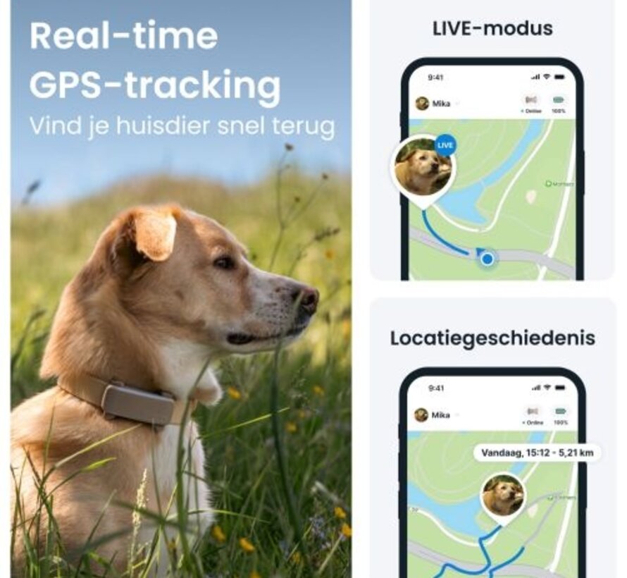 Tractive GPS Tracker voor honden (Mint)