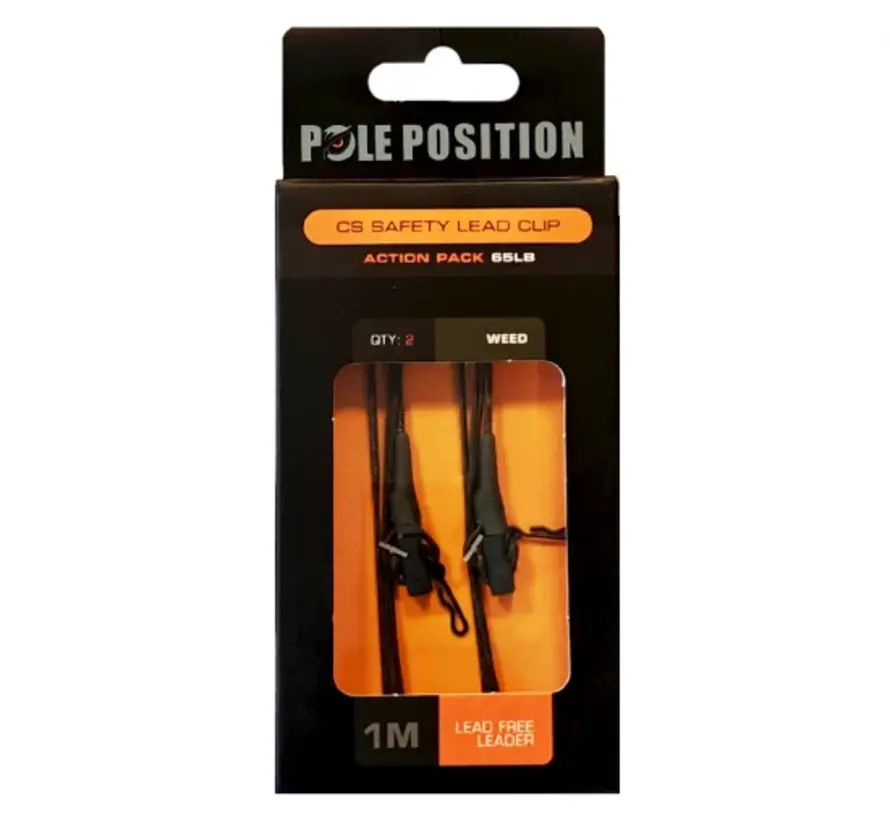 Pole Position CS Safety Lead Clip Action Pack 65lb Weed