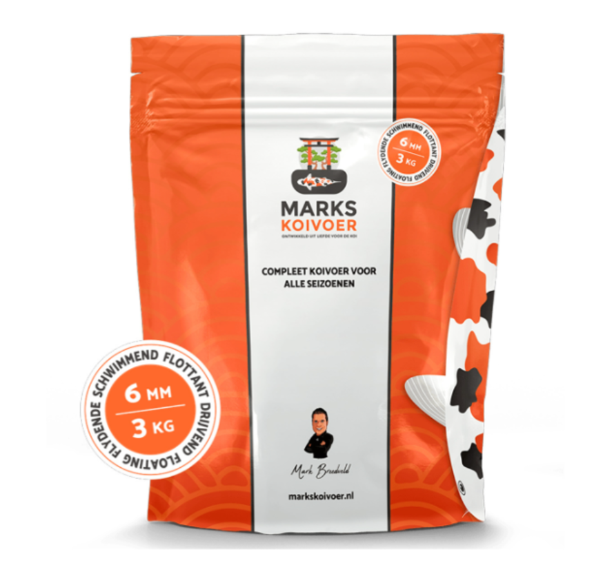 Marks Koivoer 6mm drijvend (3kg)